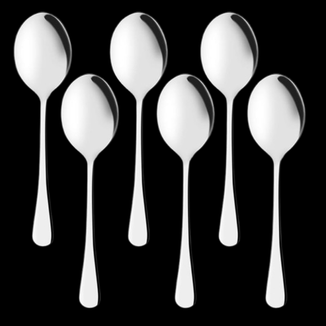 Stainless steel serving spoons for catering